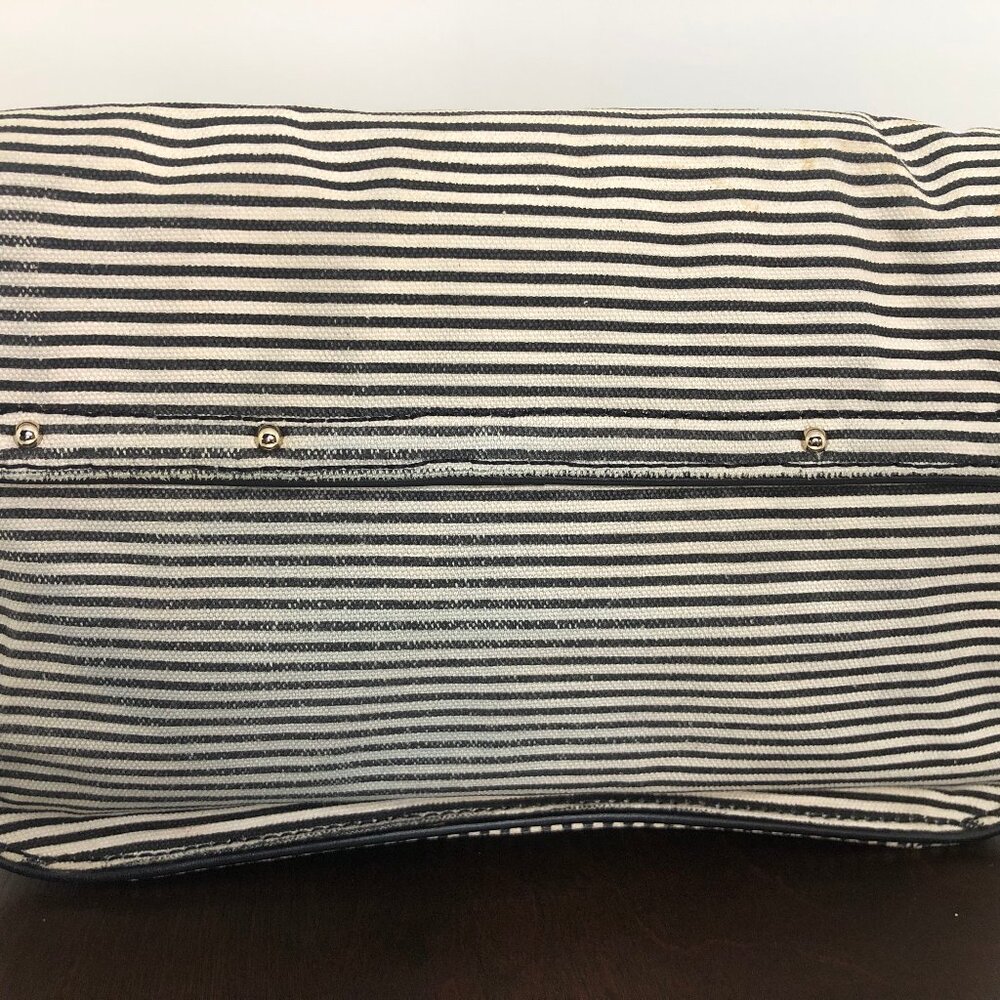 Kate Spade New York Hudson Convertible Striped Canvas and Leather Crossbody Bag - Picture 5 of 14
